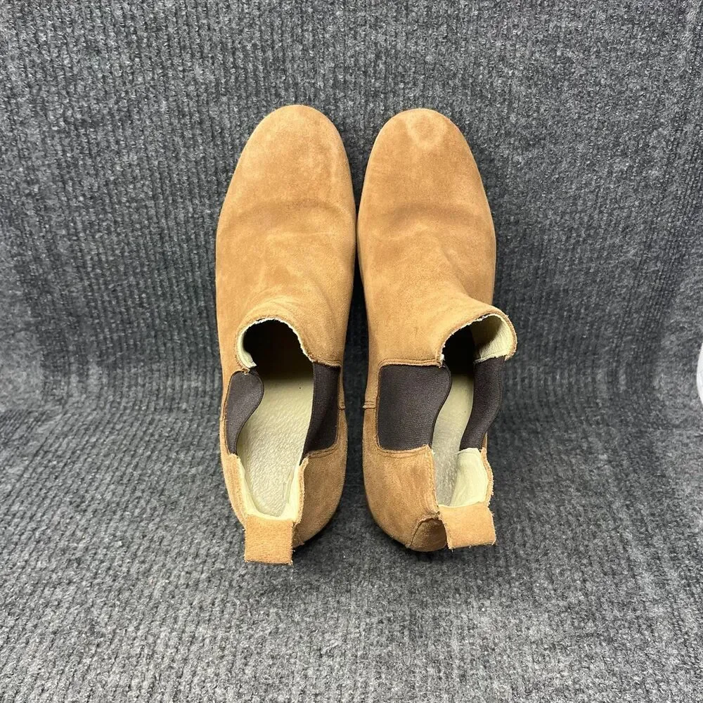 Shoe The Bear Chelsea Ankle Boots Suede Tan Beige Mens Size 46 / 13 US